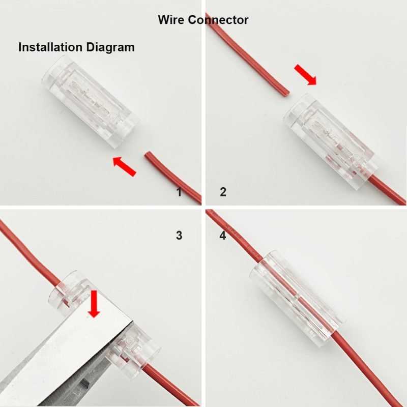 24 Pack Low Voltage Wire Connectors – 1-Pin I-Tap Terminals For 18-22 AWG Wire (USA)