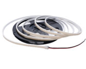 24V COB LED Strip Light, IP67 Waterproof, 480 LEDs/m Dotless Silicone Tape, CRI 90+ Dimmable Cuttable for Indoor Outdoor Lighting