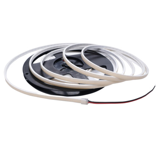 24V COB LED Strip Light, IP67 Waterproof, 480 LEDs/m Dotless Silicone Tape, CRI 90+ Dimmable Cuttable for Indoor Outdoor Lighting